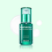 [BIO HEAL BOH] PANTHECELL Repair Cica-Some Ampoule 30ml by ProtoClinical presented in a product detail visual on a white background, highlighting the ampoule bottle and packaging details for a k-beauty skincare routine.