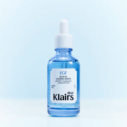 ProtoClinical k-beauty KLAIRS EGF Blue AC Calming Serum 50g single upright serum packshot centered on a light background.