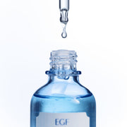 ProtoClinical k-beauty KLAIRS EGF Blue AC Calming Serum 50g shown as a single pale blue serum bottle centered on a light blue and white background