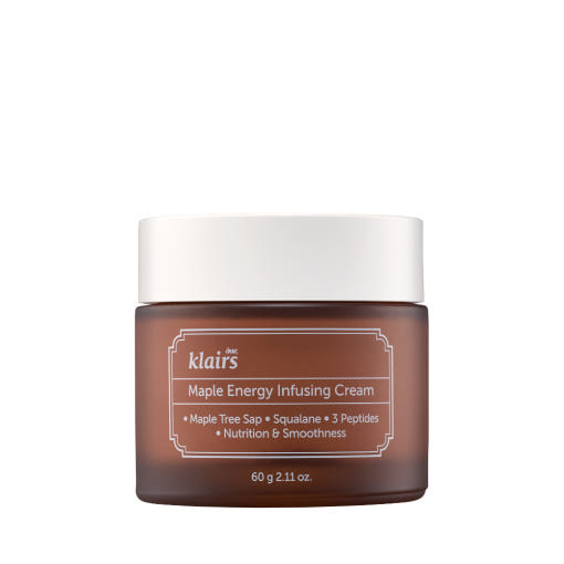 ProtoClinical k-beauty KLAIRS Maple Energy Infusing Cream 15g single upright cream packshot centered on a light background.