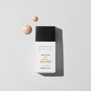 ProtoClinical k-beauty dark gray beauty product silhouette with a pale gray top on a clean white background.