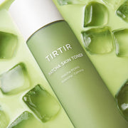 ProtoClinical k-beauty olive green beauty graphic with soft square blocks and pale cream highlights on a light background.