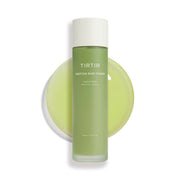 ProtoClinical k-beauty olive green vertical beauty product centered on a light background with soft pink and pale yellow side tones.