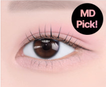 ProtoClinical k-beauty [NATURE REPUBLIC] DAILY BASIC BLOOM SINGLE SHADOW 1.1 ~ 1.5g (10color) abstract beauty graphic with a soft taupe center and a dark mauve right band on a pale pink background.