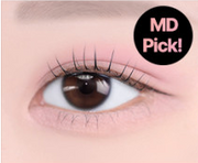 ProtoClinical k-beauty [NATURE REPUBLIC] DAILY BASIC BLOOM SINGLE SHADOW 1.1 ~ 1.5g (10color) abstract beauty graphic with a soft taupe center and a dark mauve right band on a pale pink background.