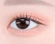 ProtoClinical k-beauty [NATURE REPUBLIC] DAILY BASIC BLOOM SINGLE SHADOW 1.1 ~ 1.5g (10color) abstract beauty graphic with a soft taupe center on a pale pink background.