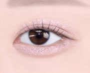 ProtoClinical k-beauty [NATURE REPUBLIC] DAILY BASIC BLOOM SINGLE SHADOW 1.1 ~ 1.5g (10color) abstract beauty graphic with a warm taupe center and blush pink panels on a pale peach background.