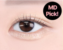 ProtoClinical k-beauty [NATURE REPUBLIC] DAILY BASIC BLOOM SINGLE SHADOW 1.1 ~ 1.5g (10color) abstract beauty graphic with a soft taupe center and a dark brown right band on a blush background.
