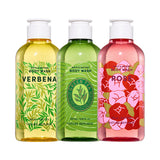 ProtoClinical k-beauty [NATURE REPUBLIC] Bath And Nature Body Wash 250ml (3types) three upright body wash bottles in green, beige, and pink packaging on a light background.