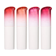 ProtoClinical k-beauty [NATURE REPUBLIC] Water Melting Fixing Tint 3.6g (4colors) with four white tint tubes standing upright and translucent red, coral, pink, and plum caps on a clean white background