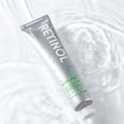 ProtoClinical k-beauty [NATURE REPUBLIC] Derma Solution RETA-MIN Wrinkle Cream 70ml single soft gray diagonal silhouette on a pale blue-white background.