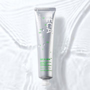 ProtoClinical k-beauty [NATURE REPUBLIC] Derma Solution TECA-MIN Soothing Cream 70ml in a pale gray vertical silhouette with soft blue side panels on a light background