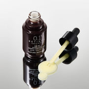 ProtoClinical k-beauty [NATURE REPUBLIC] Expert Drop Wrinkle Care Ampoule 25ml abstract beauty graphic with a soft gray band, pale yellow center, and muted lilac corner on a light background.
