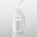 ProtoClinical k-beauty [NATURE REPUBLIC] Expert Drop Radiance Ampoule 25ml abstract beauty graphic with a soft gray vertical center, pale lavender edges, and faint pink side accents on a light background