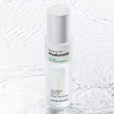 ProtoClinical k-beauty [NATURE REPUBLIC] The First Hyaluronic Treatment Essence 150ml upright essence bottle silhouette in soft gray on a light background with pale blue side shading