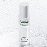 ProtoClinical k-beauty [NATURE REPUBLIC] The First Hyaluronic Treatment Essence 150ml upright essence bottle silhouette in soft gray on a light background with pale blue side shading