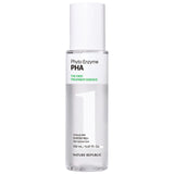 ProtoClinical k-beauty [NATURE REPUBLIC] The First PHA Treatment Essence 150ml upright essence bottle silhouette in pale lavender on a light background with soft cream side shading