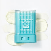 ProtoClinical k-beauty turquoise beauty product detail on a warm off-white background.