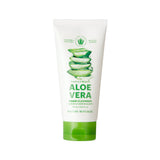 ProtoClinical k-beauty [NATURE REPUBLIC] Soothing & Moisture Aloe Vera Foam Cleanser 150m single upright green cleanser tube on a light background.