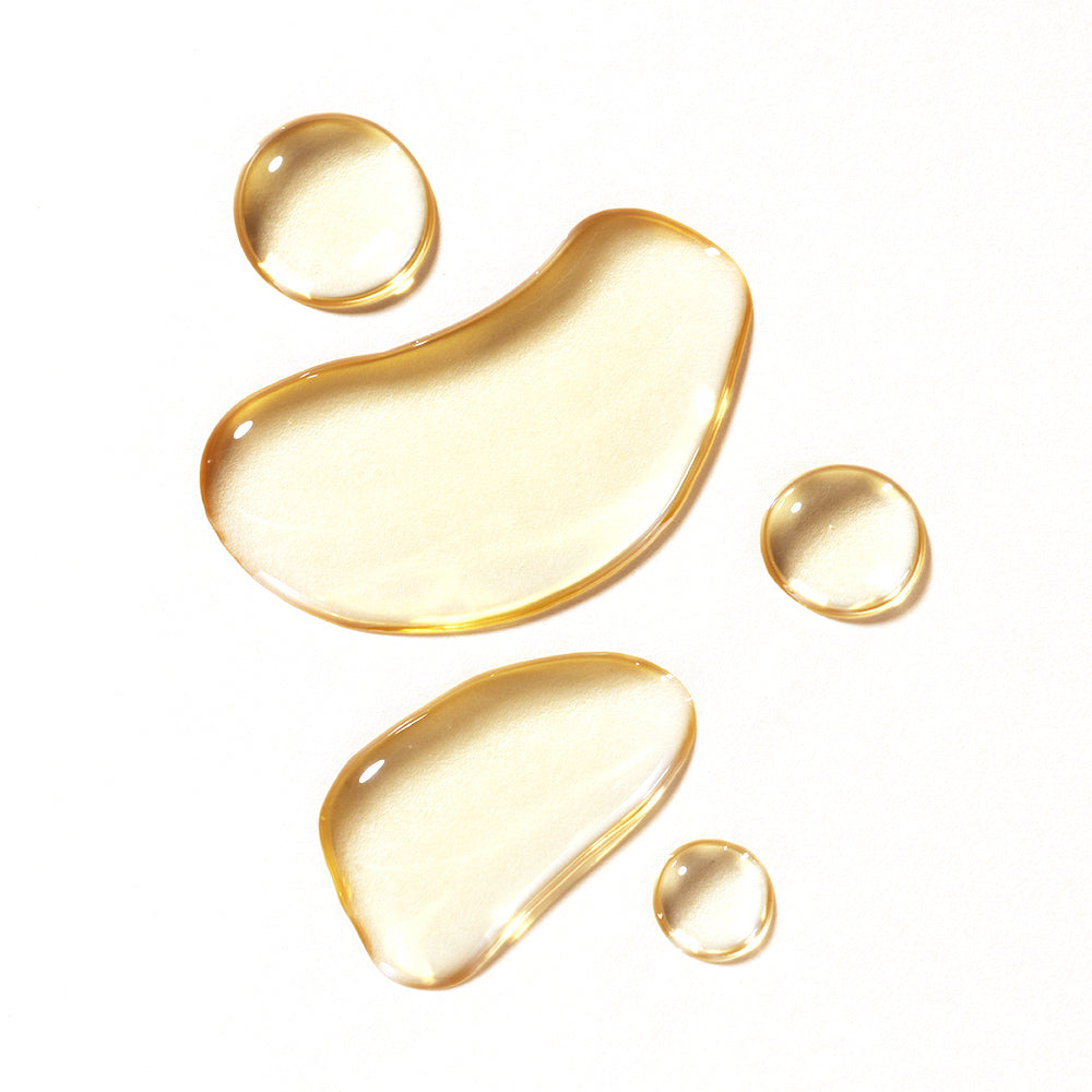 ProtoClinical k-beauty [NATURE REPUBLIC] Kombucha Black Tea Treatment Essence 140ml abstract beauty graphic with soft cream and pale yellow shapes on a light background.