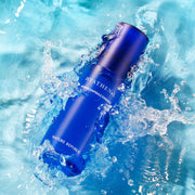 ProtoClinical k-beauty [NATURE REPUBLIC] Hyathenol Hydra Capsule Essence 50ml deep blue vertical bottle silhouette centered on a light background with pale aqua accents