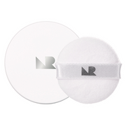 ProtoClinical k-beauty [NATURE REPUBLIC] No-Sebum Finish Powder 4g soft lavender horizontal beauty graphic with a muted gray oval center on a light background