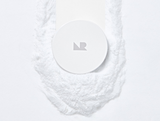 ProtoClinical k-beauty [NATURE REPUBLIC] No-Sebum Finish Powder 4g as a soft blue rectangular powder case with a gray lower block centered on a light background