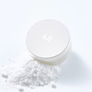 ProtoClinical k-beauty [NATURE REPUBLIC] No-Sebum Finish Powder 4g centered soft blue rectangular silhouette with a gray lower block on a light background.