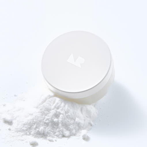 ProtoClinical k-beauty [NATURE REPUBLIC] No-Sebum Finish Powder 4g centered soft blue rectangular silhouette with a gray lower block on a light background.