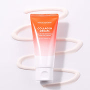 ProtoClinical k-beauty [NATURE REPUBLIC] Collagen Dream All In One Radiance Tone-Up Cream 50ml soft mauve beauty graphic with a pale pink center on a light background