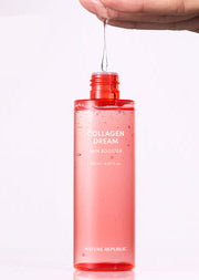 ProtoClinical k-beauty coral beauty product graphic with a darker pink vertical center on a light background.