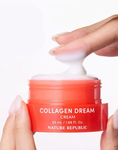 ProtoClinical k-beauty abstract beauty graphic with a pale aqua left band, a coral lower shape, and a muted taupe upper-right panel on a light background.