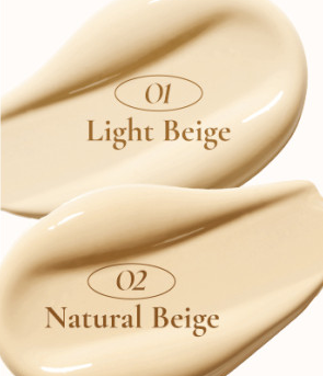 ProtoClinical k-beauty [NATURE REPUBLIC] Green Derma Mild Cica Serum Cover Cushion SPF50+ PA+++ 15g  (2colors) single beige cushion compact on a light background.