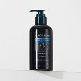 ProtoClinical k-beauty [NATURE REPUBLIC] Black Bean Anti-Hair Loss Shampoo 300ml single upright dark shampoo bottle on a pale blue and white background.