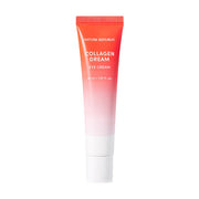 ProtoClinical k-beauty [NATURE REPUBLIC] Collagen Dream Eye Cream 30ml shown as a dark green bottle silhouette on a light background with pale lavender side accents