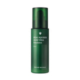 ProtoClinical k-beauty [NATURE REPUBLIC] REAL SQUEEZE Aloe Vera Emulsion 130ml dark green bottle silhouette with pale side accents on a light background.
