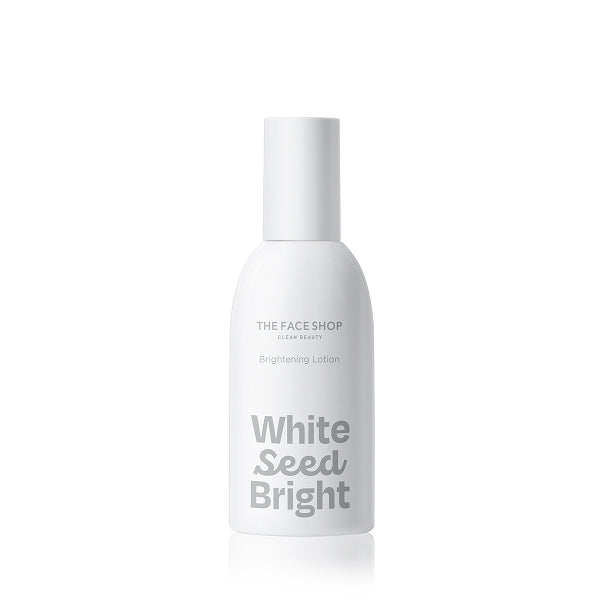 ProtoClinical k-beauty [THE FACE SHOP] White Seed Brightening Lotion 150ml single lotion package centered on a clean white background