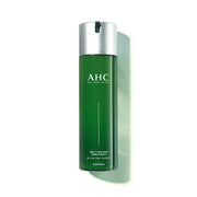 ProtoClinical k-beauty AHC Only For Man Pore Fresh All In One Essence 200ml single upright green essence bottle centered on a pale mint and white background