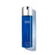 ProtoClinical k-beauty AHC Only For Man All In One Essence 200ml single upright blue essence bottle centered on a pale blue and white background
