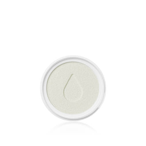ProtoClinical k-beauty AHC Safe On Cica Calming Sun Cushion EX SPF50+ PA++++ 25g (Refill) round refill cushion pan with a pale yellow sponge and droplet embossing centered on a white background