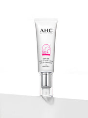 ProtoClinical k-beauty AHC Safe On Tone Up Sun Cream SPF50+ PA++++ 50ml single upright pale lavender sun cream package centered on a light background.