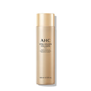 ProtoClinical k-beauty AHC Vital Golden Collagen Toner 140ml single upright toner bottle centered on a light background.