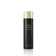 ProtoClinical k-beauty AHC Black Caviar Toner 140ml single black toner bottle with a gold cap standing upright on a clean white background