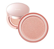 ProtoClinical k-beauty AHC Aura Secret Tone Up Cushion SPF30 PA++ 15g (Refill) round peach-beige refill cushion pan centered on a white background with pale blue side accents.