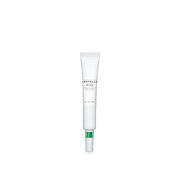 ProtoClinical k-beauty SKIN1004: Madagascar Centella Tea-trica Spot Cream (20ml) in a centered upright white spot cream tube with a metallic green collar and light gray cap on a white background