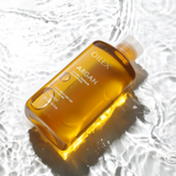 ProtoClinical k-beauty Kerasys Oilex Argan Ultra Repair Shampoo 280ml single gold shampoo bottle in an angled close-up on a white background.