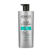 ProtoClinical k-beauty Kerasys Scalp Cooling Solution Shampoo 750ml single upright shampoo bottle on a white background.