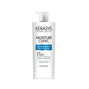ProtoClinical k-beauty Kerasys Moisture Clinic Moisture Care Solution Conditioner 750ml single upright bottle on a clean white background.