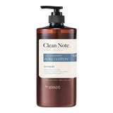 ProtoClinical k-beauty Kerasys Clean Note Scalp Calming Shampoo 1L single upright shampoo bottle on a white background.
