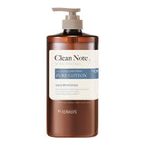 ProtoClinical k-beauty Kerasys Clean Note Hair Nourishing Treatment 1L single upright beige bottle centered on a white background with pale blue side accents.